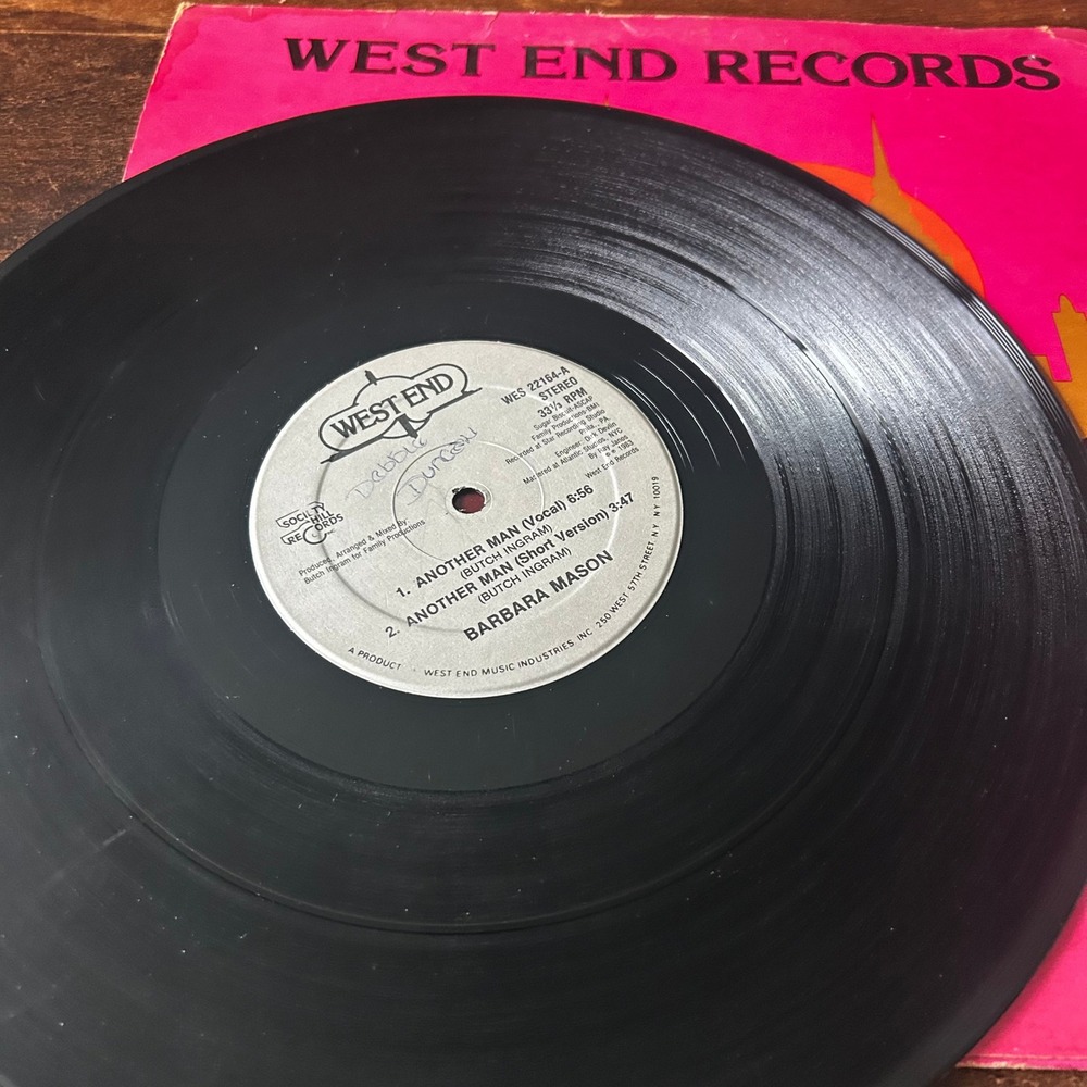 Barbara Mason Another Man 12" Vinyl Single West End Records WES 22164 1983 - Picture 4 of 4